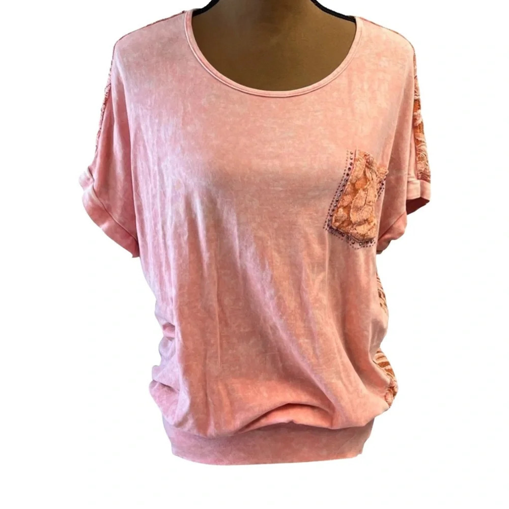 -bundle 3 or more Petrol Lace Shirt